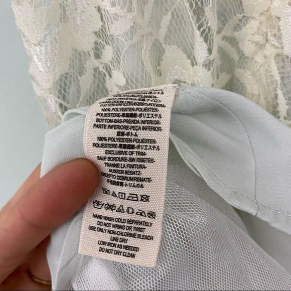 NWT Free People Wish Upon a Star Mini Dress in Ice Combo - Picture 8 of 9